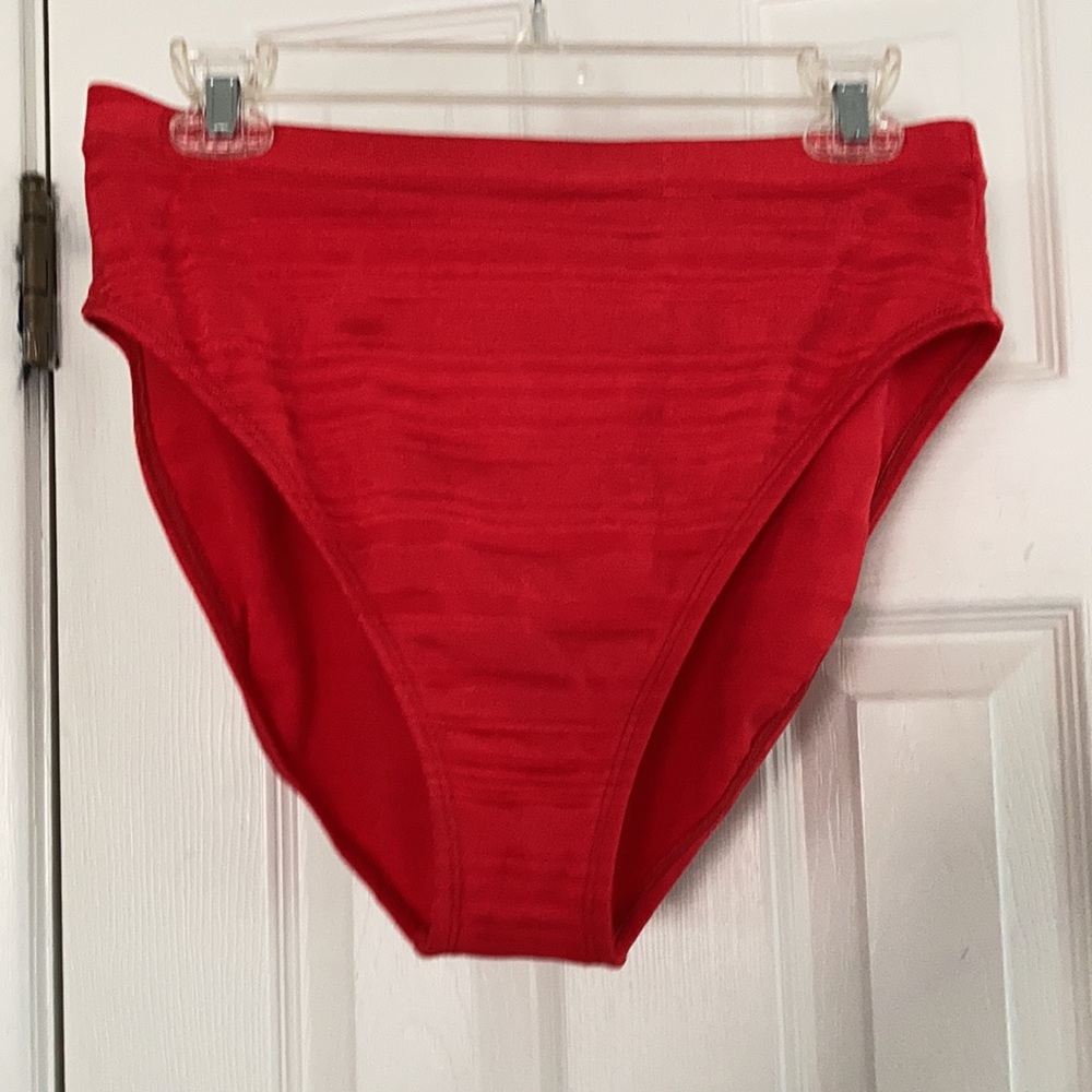 LA BLANCA RED BATHING SUIT BOTTOM SIZE 16